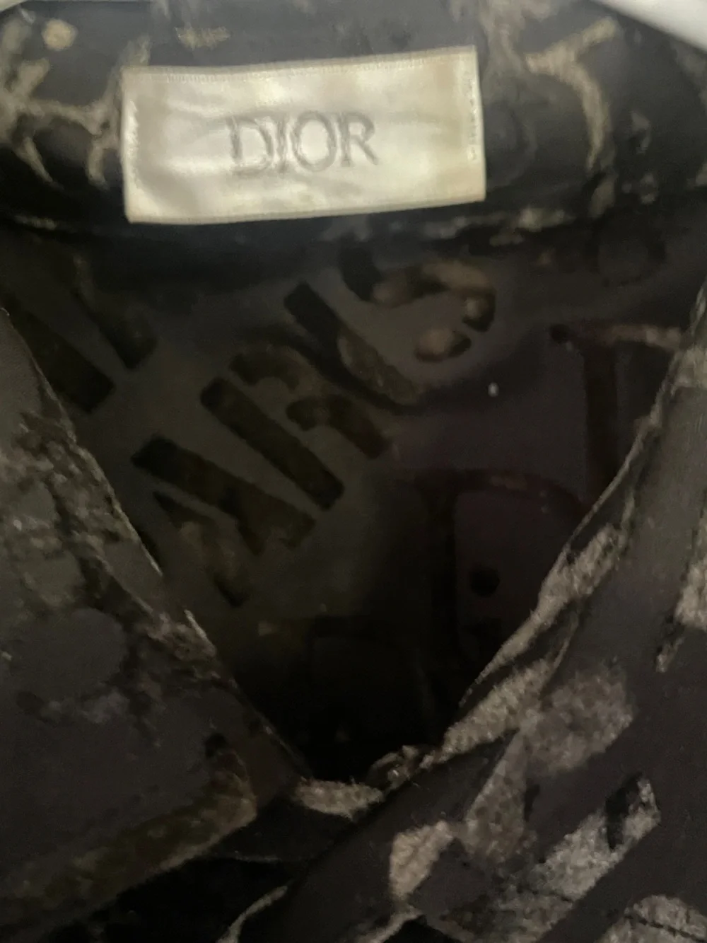 Dior Black and Brown Monogram Button-Down Shirt - Picture 2 of 6